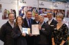 GIMA's Steve Millington (3rd Left) and Vicky Nuttall (R) with last years winners.